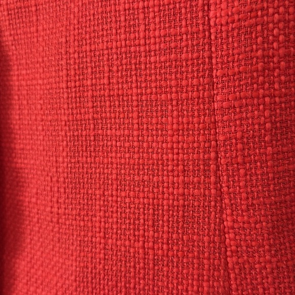 New Coldwater Creek Shell Embellished Jacket Orange Hopsack Snap Front Size 12 - Picture 5 of 15